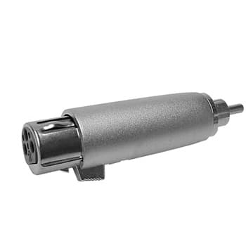Adaptador XLR 3P Fêmea para RCA Macho