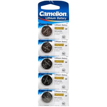 Pilhas CR2025 Lithium 3V 170mAh 5un