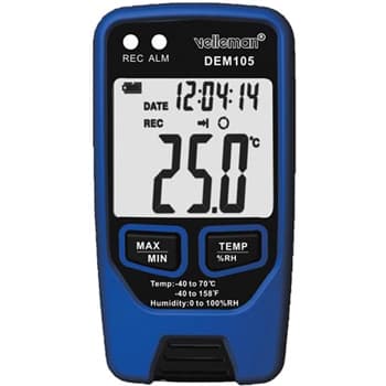 Coletor de Dados da Temperatura e Humidade Interface USB-A