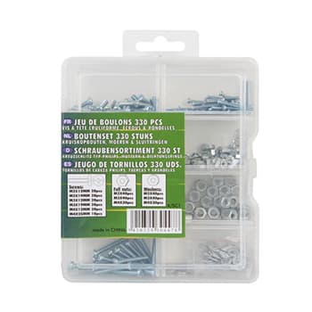 Conjunto Parafusos, Porcas e Anilhas 330 Peças