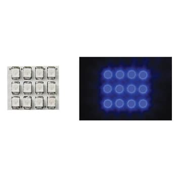 Dome Light com LEDs Azuis 12V 17x20mm