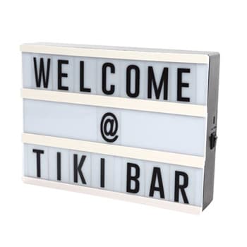 Caixa de Luz Personalizável 20x15x4cm Pilhas ou USB-A