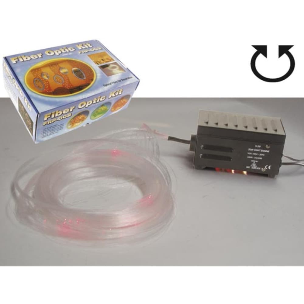 Kit Fibra Ótica Multicolorida 100 Fibras 2 a 5mts