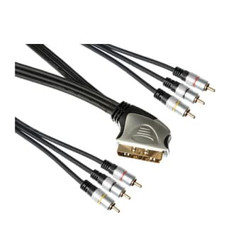 Cabo SCART Profissional para 4xRCA Audio + 2xRCA Video 1,5m