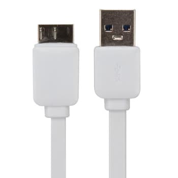 Cabo USB-A 3.0 para micro-USB 3.0 Branco 1m