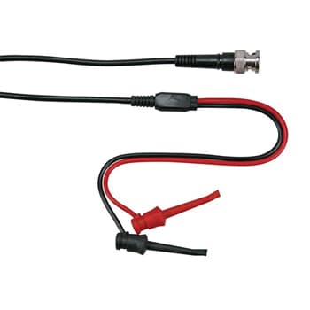 Cabo Coaxial 1m BNC Macho + 2 mini-pinças