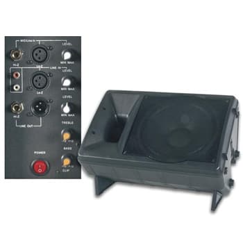 Coluna Profissional ABS de 2 vias 15pol com Amplificador