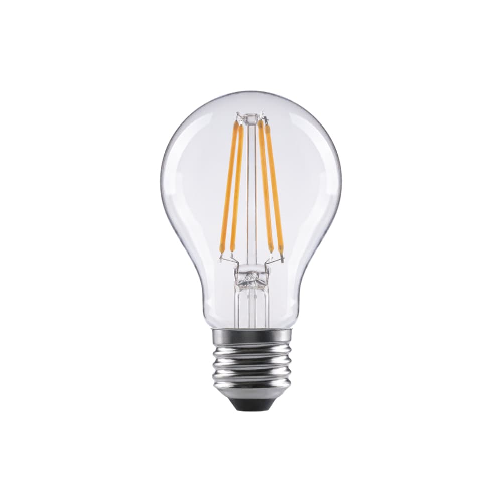 Lâmpada LED E27 6,5W 806lm Incand. Transp. Branco Quente