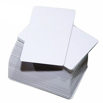 Cartões ZEBRA Brancos sem Banda Magnética 500un