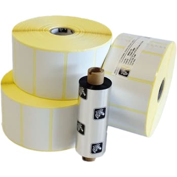 Etiquetas 102x32 D25mm 1000T Papel Mate ZEBRA 12 Rolos